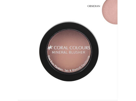 Coral Colours Mineral Blusher - Obsidian