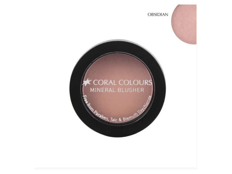 Coral Colours Mineral Blusher - Obsidian