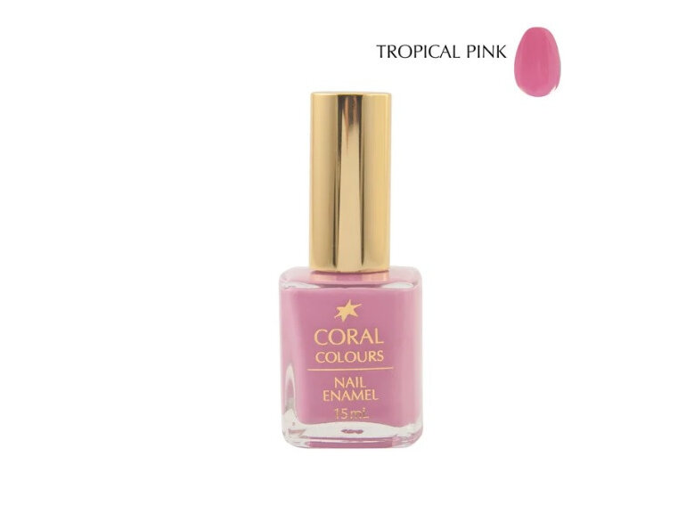 Coral Colours Nail Enamel - Tropical Pink