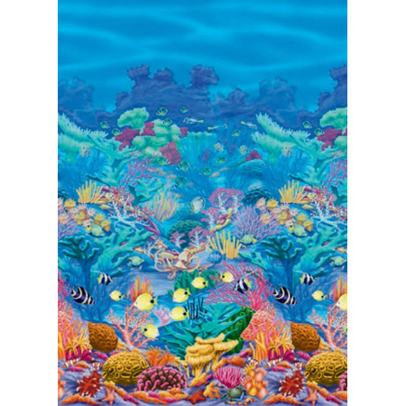 Coral reef room roll - 12m long - looks great up!