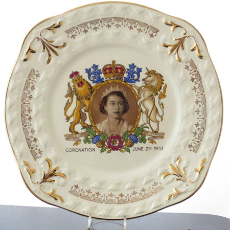 Coronation plate