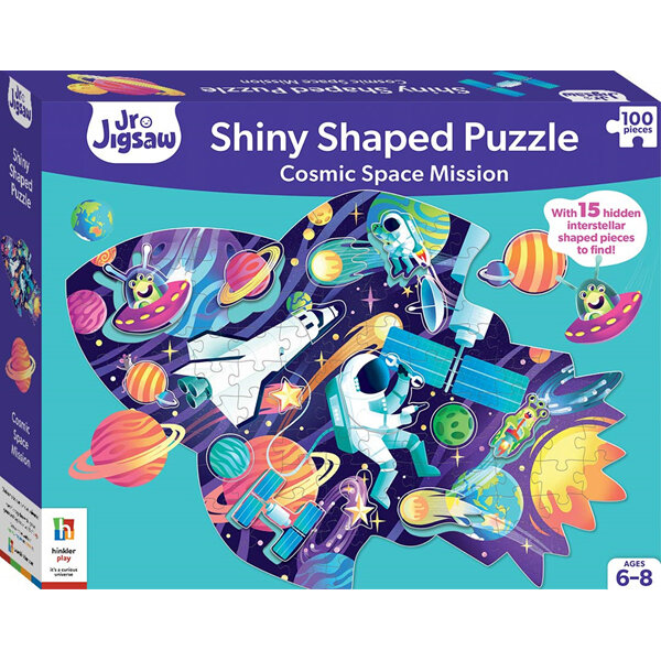 Cosmic Space Mission Shiny Shaped Puzzle