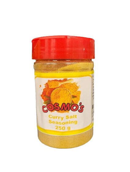 Cosmo's Curry Salt Seasoning Retail Shaker 250gm