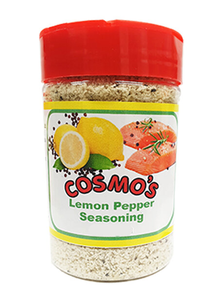 Cosmo's Lemon Pepper Seasoning Retail Shaker 100gm