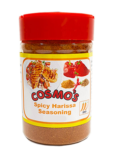 Cosmo's Spicy Harissa Seasoning Retail Shaker 150gm