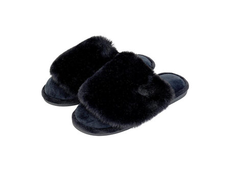 COSY LUXE SLIPPERS m/L BLACK