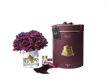 Cote Noire - Luxury Grand Bouquet - Gold Badge - Carmine Red - Burgundy Box - LTW04
