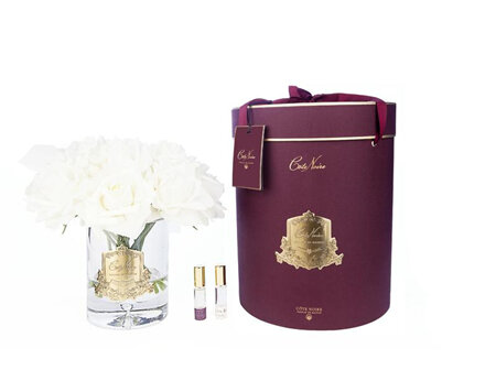 Cote Noire - Luxury Grand Bouquet - Gold Badge - Champagne - Burgundy Box - LTW05
