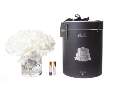 Cote Noire - Luxury Grand Bouquet - Silver Badge - Ivory - Navy Box - LTW01