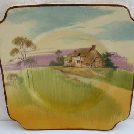 Cottages tea plate