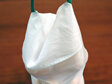 cotton produce bag handle in use