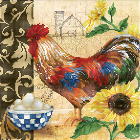 Country Rooster - Diamond Dotz - Intermediate Kit