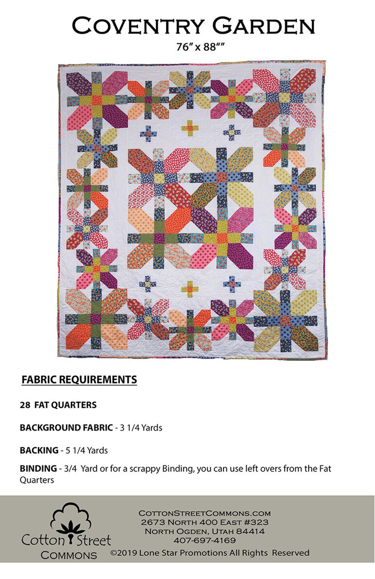 Coventary Garden Quilt Pattern from Cotton Street Commons