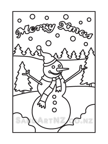 CP09 - Christmas - Happy Snowman