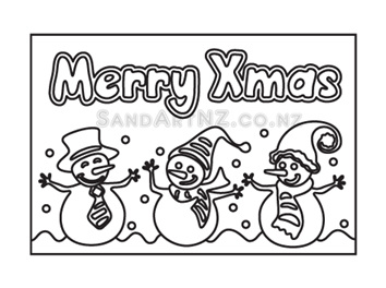 CP13 - Christmas Snowmen Celebrating the Season