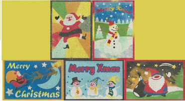 CPS01 - Set of 5 Santa Cards