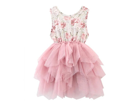 CRACKED SODA Lilly Floral Tutu Pink 3-8yrs