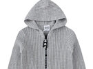 CRACKED Soda Xavier Detailed Knit Jacket Grey Marl Sizes 3-8