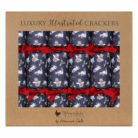 Crackers - Wrendale 6 pack - Pawsome Xmas