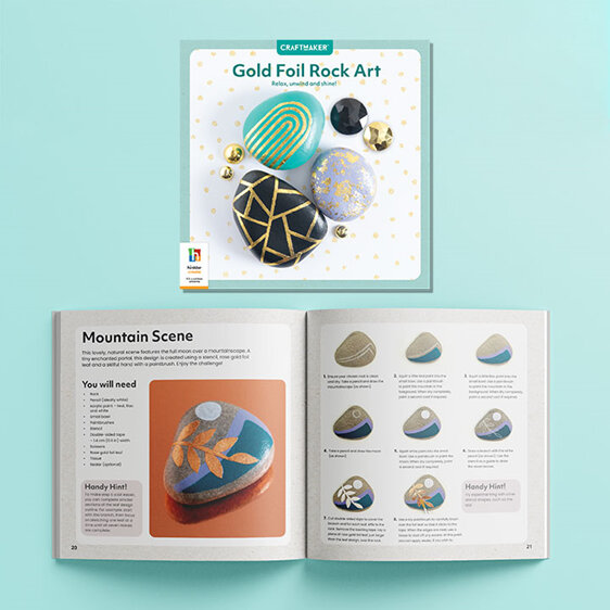 Craft Maker Gold Foil Rock Art Kit