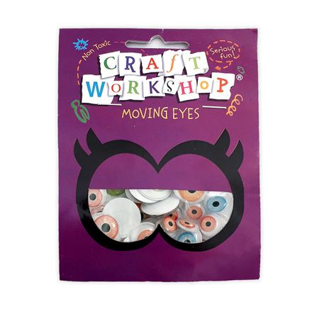Craft Moving Eyes Color Iris 40pc