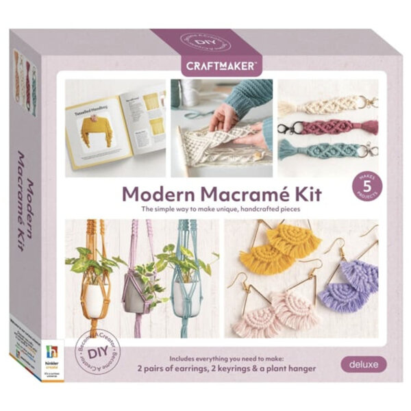 CraftMaker Deluxe Modern Macrame Kit