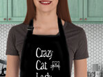 Crazy Cat Lady Funny Apron