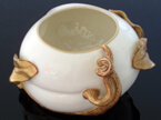 Cream and gold Royal Worcester vase dated 1881