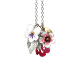 create charm necklace customised personalise flowers floral lilygriffin nz