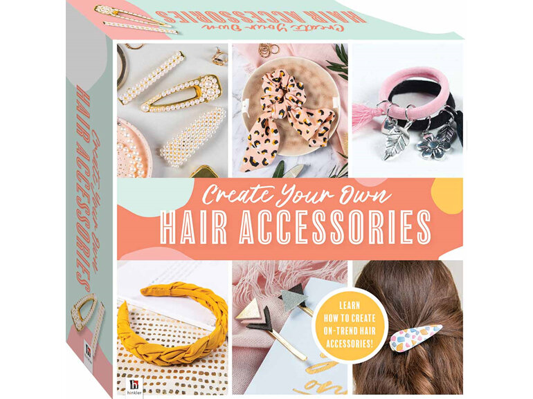 Create Your Own Hair Accessories Kit teen kids clip tie