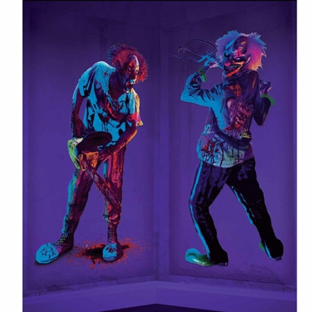 Creepy carnival scene setter - black light reactive