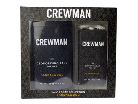 CREWMAN TALC 250 G & SOAP 170 G GIFT SET SANDALWO