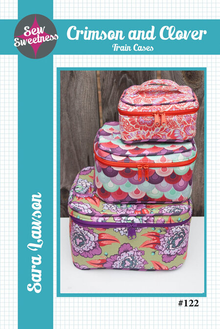 Crimson and Clover Train Cases Pattern