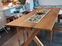 Criss Cross Dining Table Oak solid wood new zealand made furniture