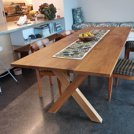 Criss Cross Dining Table - Solidwood