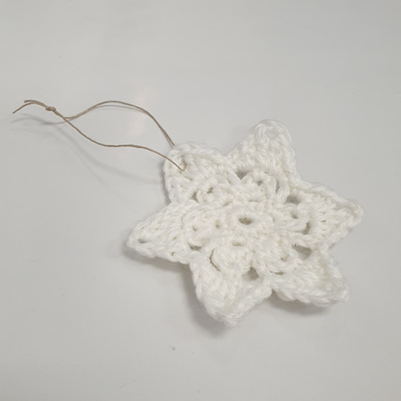 Crocheted Star Christmas Decoration