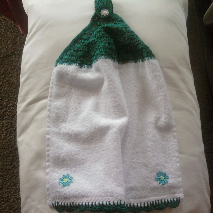 Crochet Topped Hand Towels Kaster Crafts