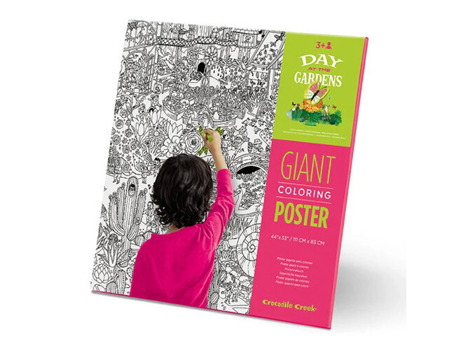Crocodile Creek Giant Colouring Poster Day at the Gardens