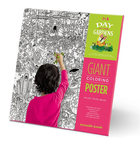 Crocodile Creek Giant Colouring Poster Day at the Gardens