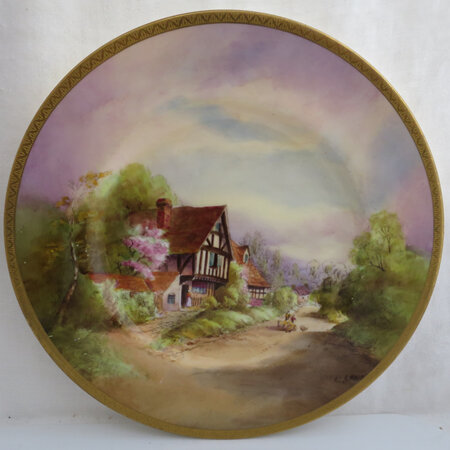 Cropthorne hand painted plate