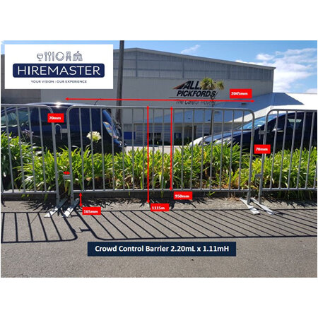Crowd Barrier Fence 2.20mL x 1.10mH