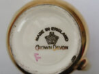 Crown Devon gold jug