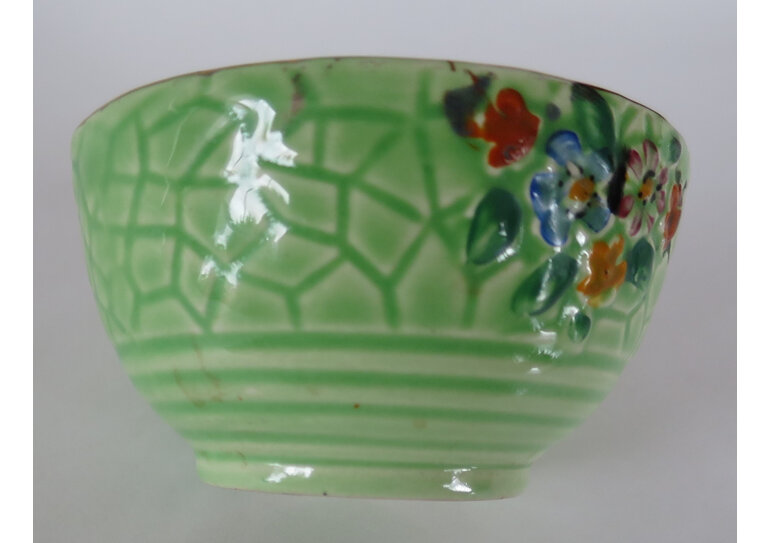Crown Devon green bowl