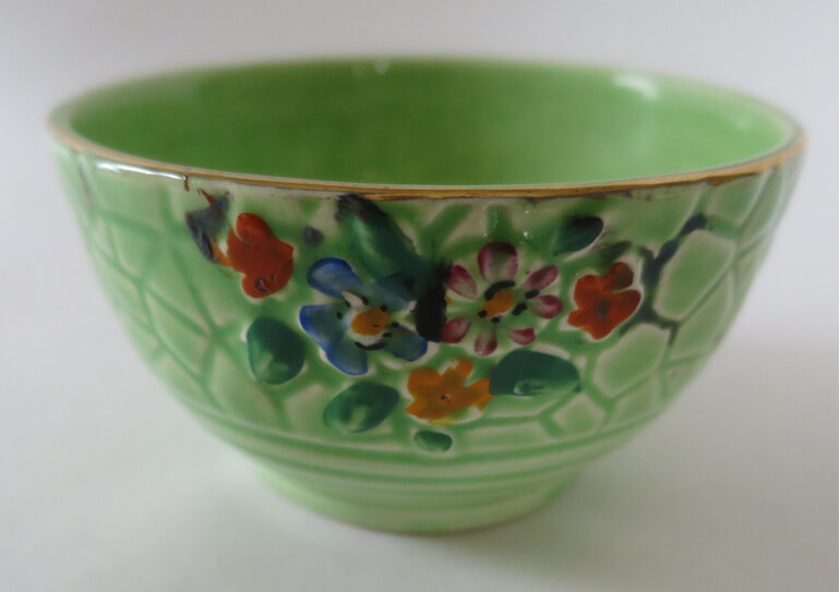 Crown Devon green bowl