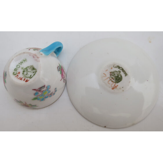 Crown Miniature cup and saucer