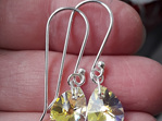 crystal pear swarovski earring