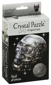 Crystal Puzzle - Black Skull