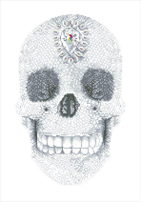 Crystal Skull - Diamond Dotz - Intermediate Kit