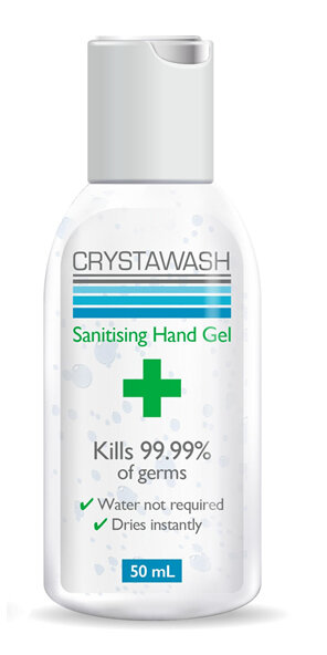 Crystawash®  Sanitising Hand Gel, 50ml
