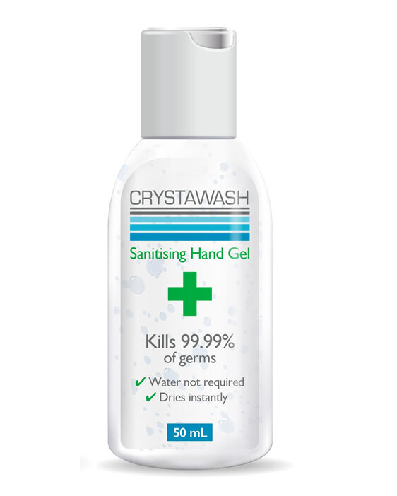Crystawash®  Sanitising Hand Gel, 50ml